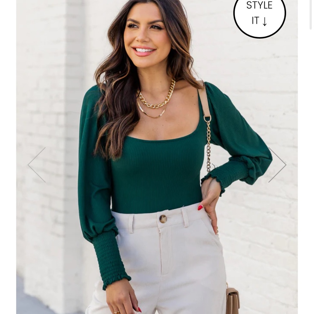 Green bodysuit
